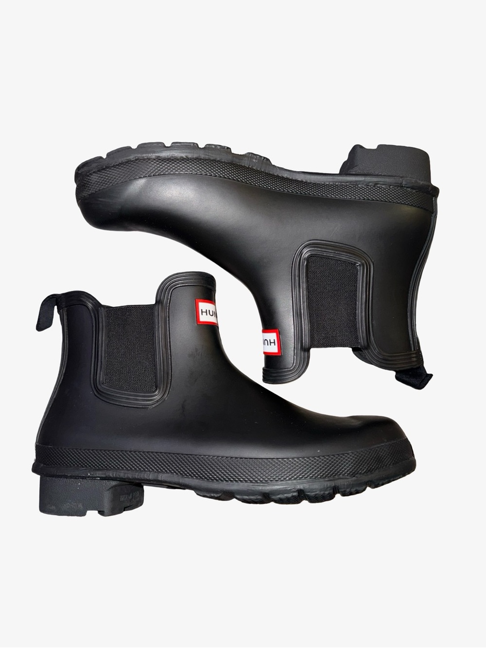 Hunter Black Chelsea Rain Boots